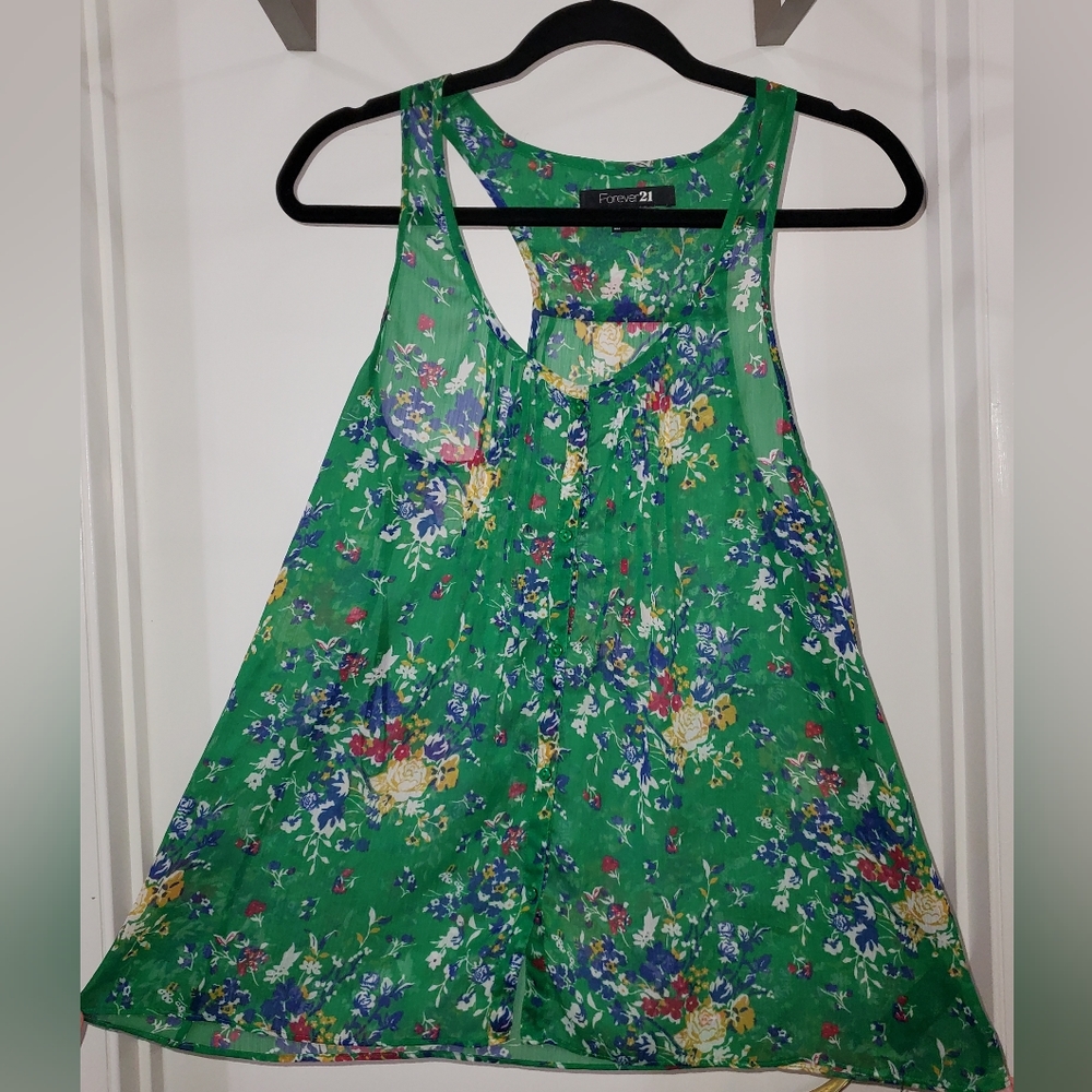 Floral summer tank top